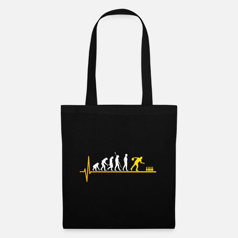 Bowling evolution skittles heartbeat - Tote Bag - black