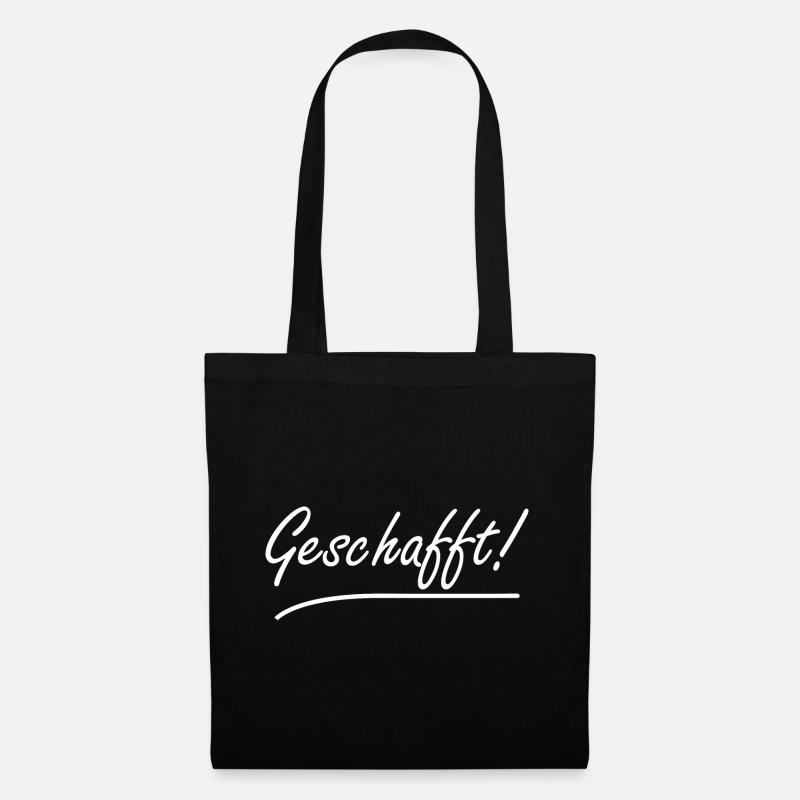 Geschafft Bachelor Abschluss Certified Geschenk - Stoffbeutel - Schwarz