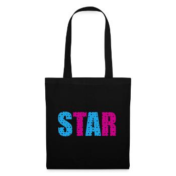 Star Stars | Colors changeable - Tote Bag - black - Front