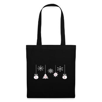 Christmas baubles with Love - Tote Bag - black - Front