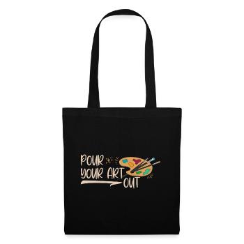 Art Teacher Funny Saying Art Course Art Class - Tote Bag - black - Front