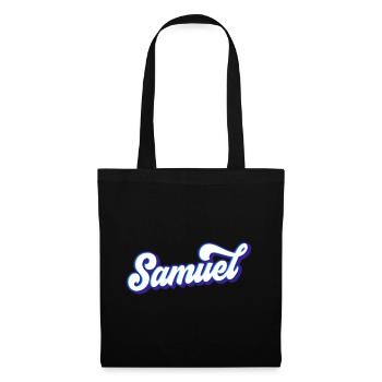 Samuel | Farben änderbar - Stoffbeutel - Schwarz - Vorne