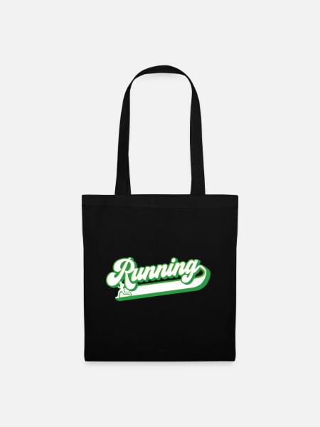 Coureur de course à pied | Couleurs changeantes - Sac en tissu - noir