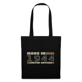 Vintage 1944 Born 1944 Birthday Gift Born in 1944 - Tote Bag - black - Front