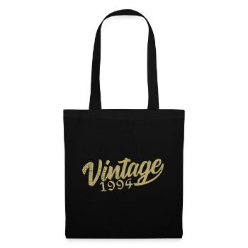 1994 Vintage 1994 Retro 1994 Geburtstagsgeschenk - Stoffbeutel - Schwarz - Vorne