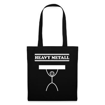 Métal lourd / métal lourd - Sac en tissu - noir - Devant