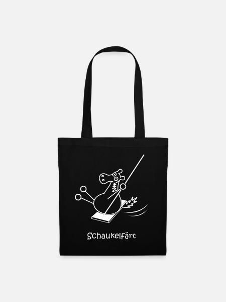 Schaukelfärt, färt, Schaukel, schaukeln, Pferd - Stoffbeutel - Schwarz