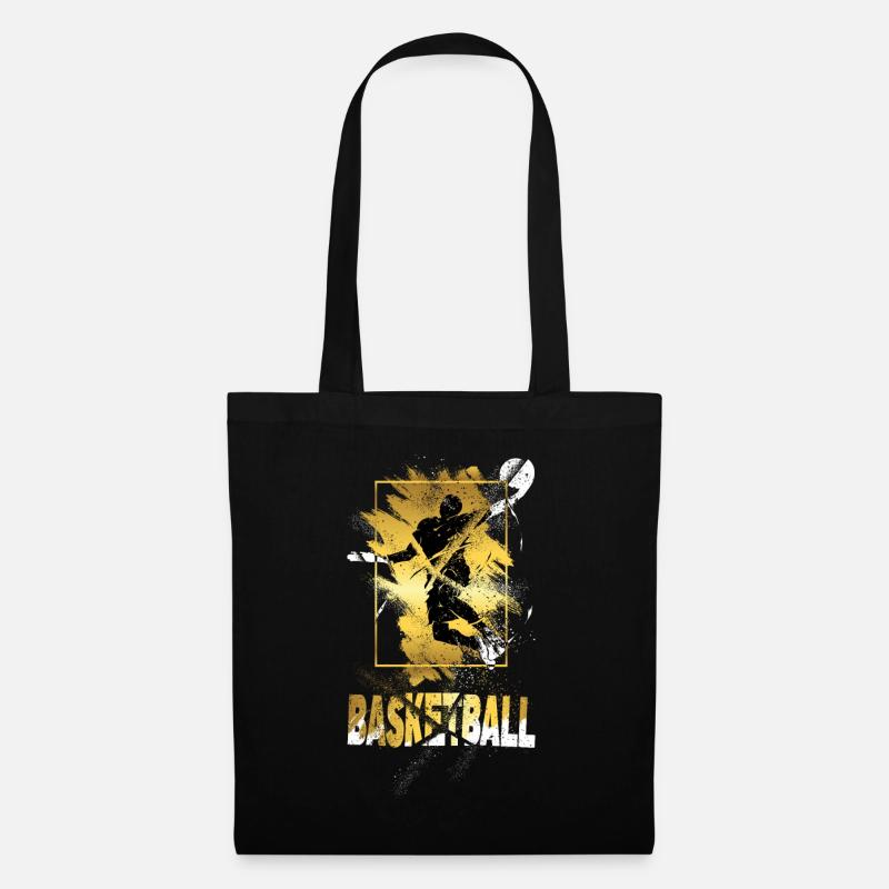 Basketteur Basketteur Dunking Gold Splash - Sac en tissu - noir