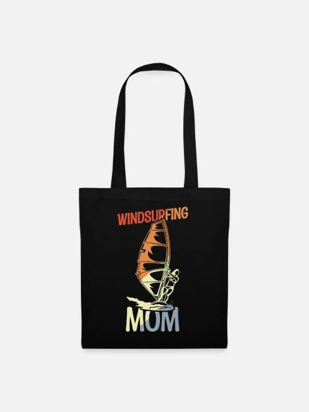 Mama Windsurfer - Stoffbeutel - Schwarz