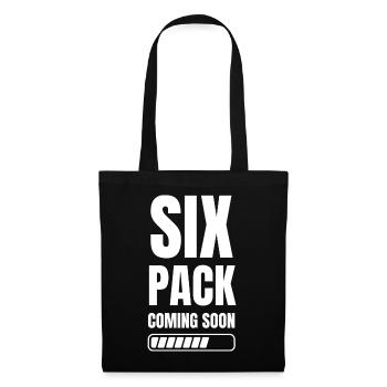 Six PackBientôt disponible ! Motivation pour la remise en forme - Sac en tissu - noir - Devant