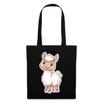 Llama Alpaca Llama Animal Gift - Tote Bag - black - Front