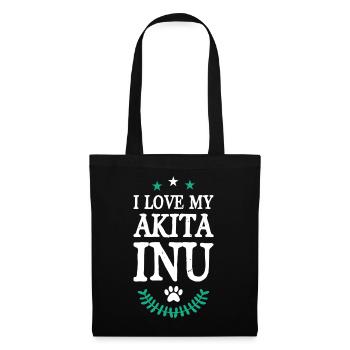 Akita Inu - Tote Bag - black - Front