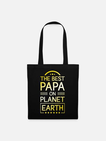 Der Beste Papa - Stoffbeutel - Schwarz