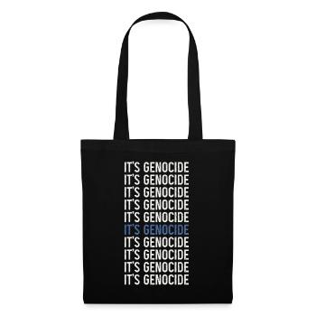 Typographic Phrase Repeated Genocide - Tote Bag - black - Front