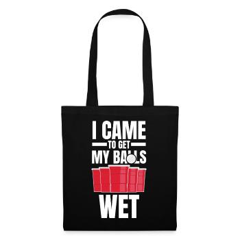 Je suis venu me mouiller les couilles Graphisme - Sac en tissu - noir - Devant
