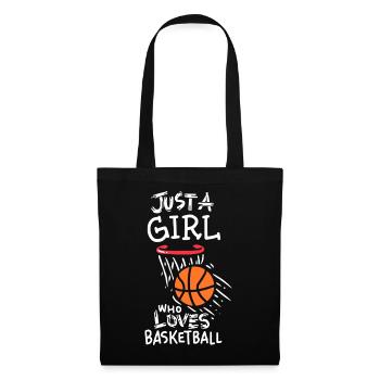 Juste une fille qui aime le basket - Sac en tissu - noir - Devant