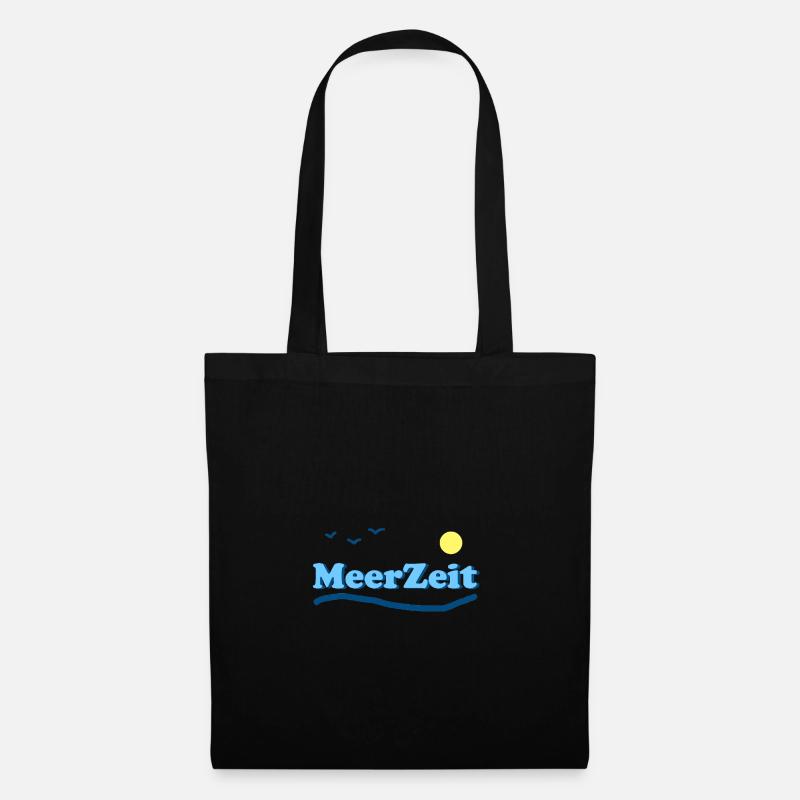 MeerZeit 1 - Stoffbeutel - Schwarz