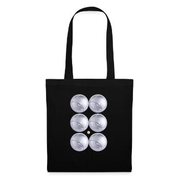 Pétanque Pack 6 - Pétanque-Spiel - Stoffbeutel - Schwarz - Vorne