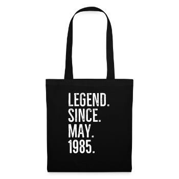 Legend Since May 1985 - Tote Bag - black - Front