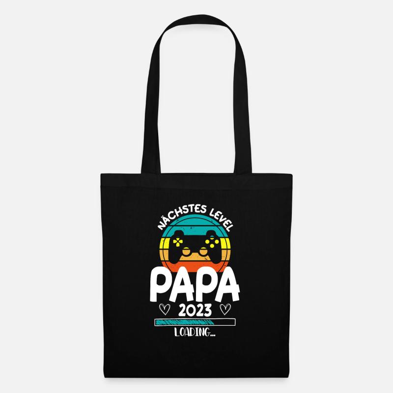 Papa Level Loading - Stoffbeutel - Schwarz