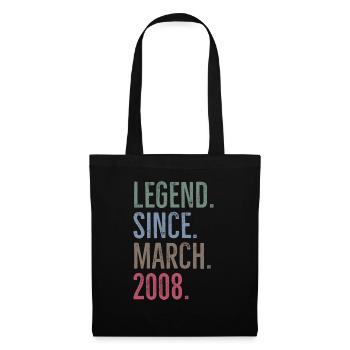 Légende depuis mars 2008 - Sac en tissu - noir - Devant