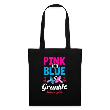 Rose ou bleu Grunkle aime votre genre Révéler la fête - Sac en tissu - noir - Devant