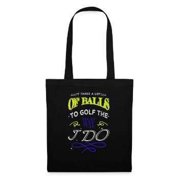 cadeau d’anniversaire génial christiangolf anniversaire - Sac en tissu - noir - Devant