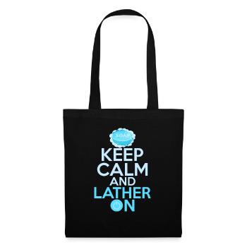 Keep Calm And Lather On Soapmaker Soapmaking - Tote Bag - black - Front