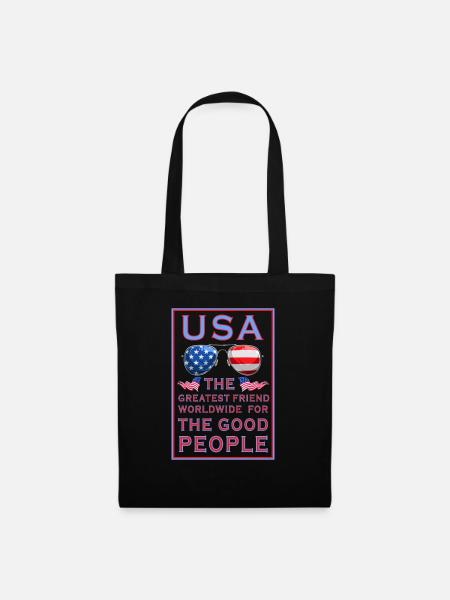 USA ... GOOD PEOPLE - Stoffbeutel - Schwarz