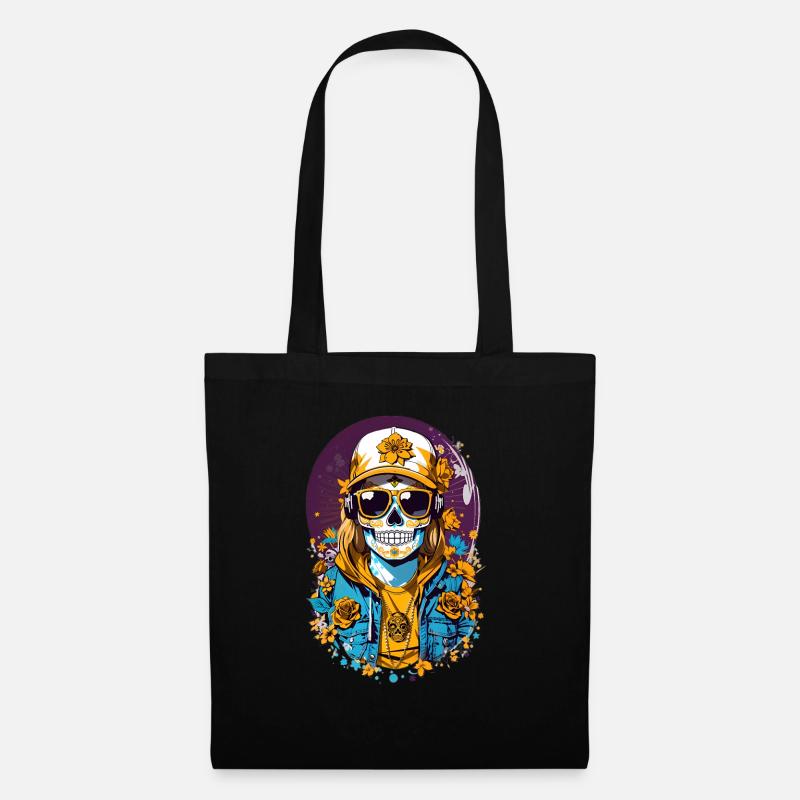 Sugar Skull - Tote Bag - black
