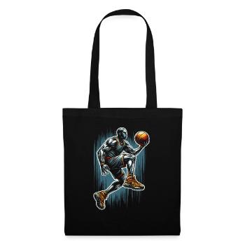 Basket - Sac en tissu - noir - Devant