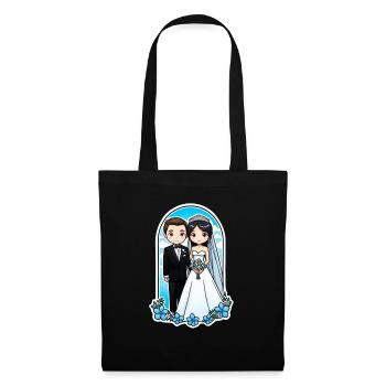 Just Married - For Wedding - Tote Bag - black - Front