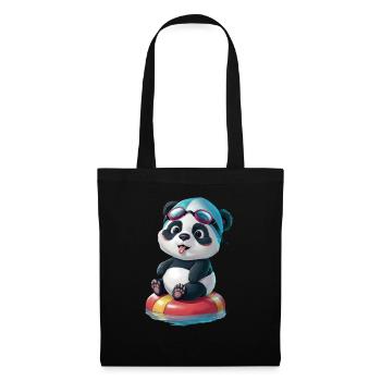 L’aventure de natation de Panda ! - Sac en tissu - noir - Devant