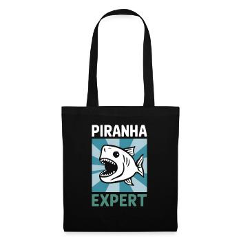 Piranha - Stoffbeutel - Schwarz - Vorne