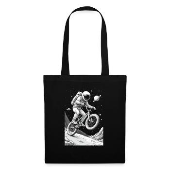 bmx astronaut - Tote Bag - black - Front