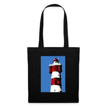 Phare Roter Sand2 - Sac en tissu - noir - Devant
