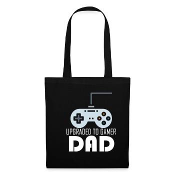 Upgraded to Gamer Dad Matching Video Game Players - Tote Bag - black - Front
