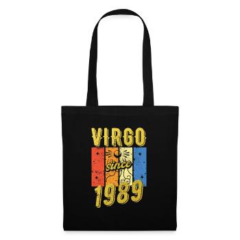 Vierge 1989 Cadeau d’anniversaire du zodiaque - Sac en tissu - noir - Devant
