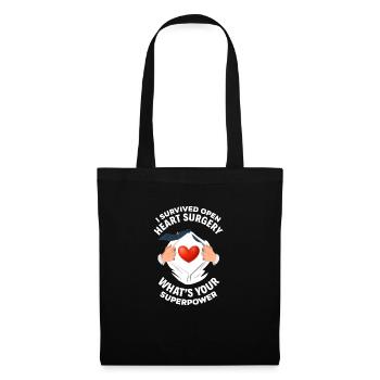 Super-force bypass chirurgie cardio-chirurgicale cardiaque - Sac en tissu - noir - Devant