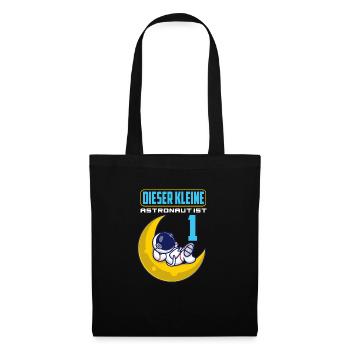1. Geburtstag 1 Jahr Astronaut Weltraum Party - Stoffbeutel - Schwarz - Vorne