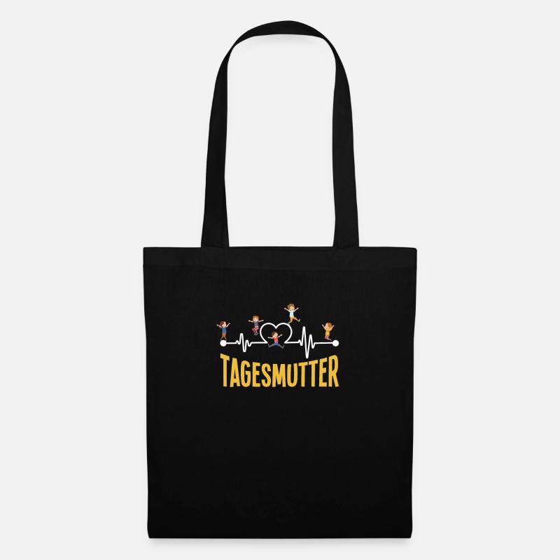 Tagesmutter Lustiges Tagesmutter Geschenk - Stoffbeutel - Schwarz