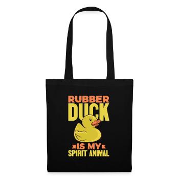Rubber Duck Is My Spirit Animal - Tote Bag - black - Front