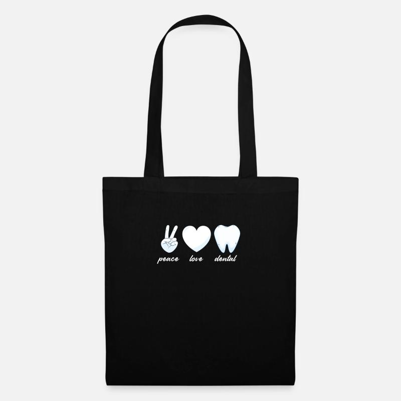 Dentiste Assistant dentaire Assistant dentaire Cadeau - Sac en tissu - noir