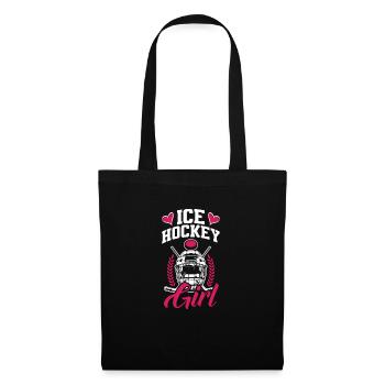 Lustiges Eishockey Hockey Geschenk Geschenkidee - Stoffbeutel - Schwarz - Vorne