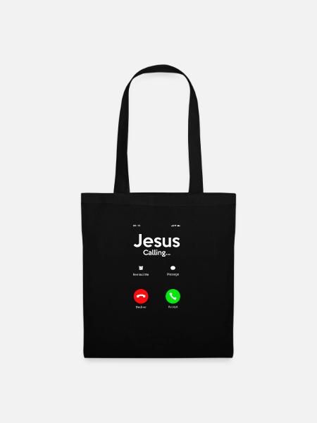 Jesus Christus Christ Religion Religiös - Stoffbeutel - Schwarz