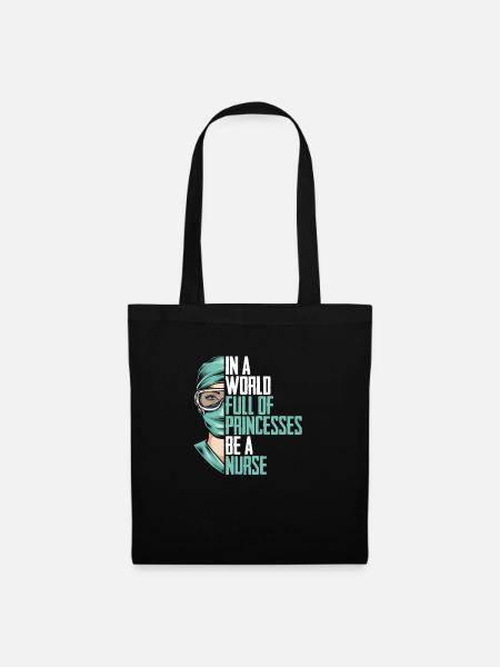 Infirmière infirmière - Sac en tissu - noir