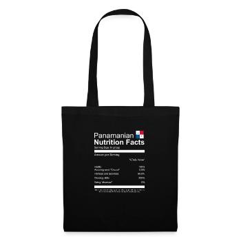 Lustiges Panama Panamaer Panamaerin Geschenk - Stoffbeutel - Schwarz - Vorne