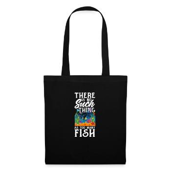 Lustiges Aquarist Aquarianer Aquarium Geschenk - Stoffbeutel - Schwarz - Vorne