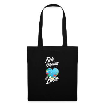 Drôle Aquarist Aquarist Aquarium Cadeau - Sac en tissu - noir - Devant