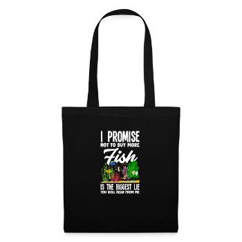Lustiges Aquarist Aquarianer Aquarium Geschenk - Stoffbeutel - Schwarz - Vorne